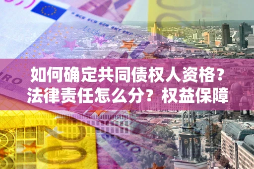 北京如何确定共同债权人资格？法律责任怎么分？权益保障技巧揭秘！