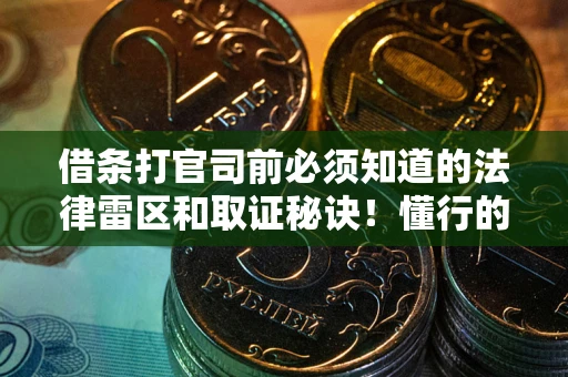 北京借条打官司前必须知道的法律雷区和取证秘诀！懂行的人已经留好这些证据
