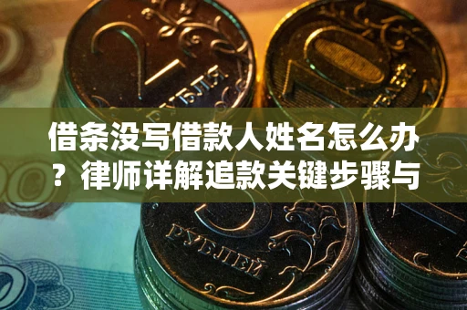 北京借条没写借款人姓名怎么办？律师详解追款关键步骤与证据链构建