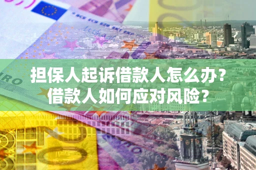 北京担保人起诉借款人怎么办？借款人如何应对风险？