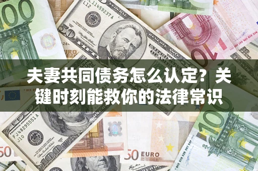 北京夫妻共同债务怎么认定？关键时刻能救你的法律常识